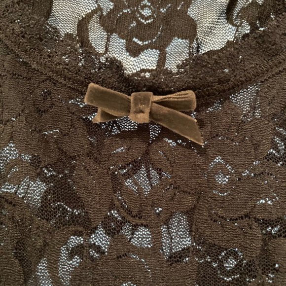 NWT Abercrombie & Fitch Mia Floral Lace Stretch Navy Tank Women's S - Picture 5 of 8